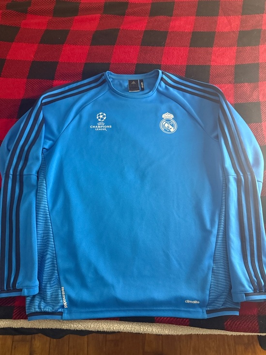 adidas Other - RARE Real Madrid 2015-16 UEFA Champions League Adidas Pre-Match Sweatshirt